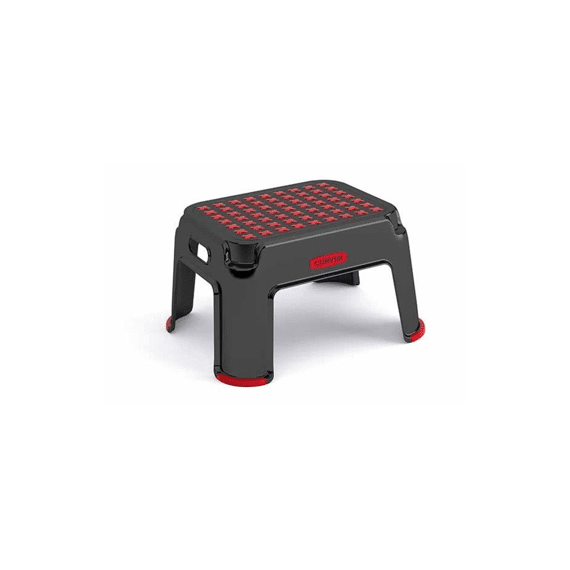 Curver Opstapje Premium Zwart/rood 360x430x240mm