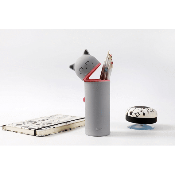 I-Total Etui In Silicone Grijze Kat