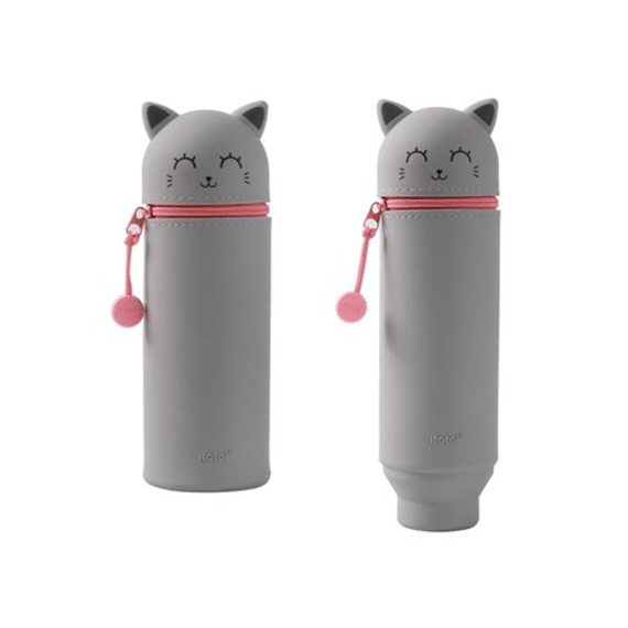 Itotal Etui In Silicone Grijze Kat