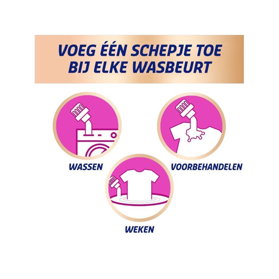 Vanish Wasmiddel Poeder Oxi Action Roze Kristal Wit 1.5kg