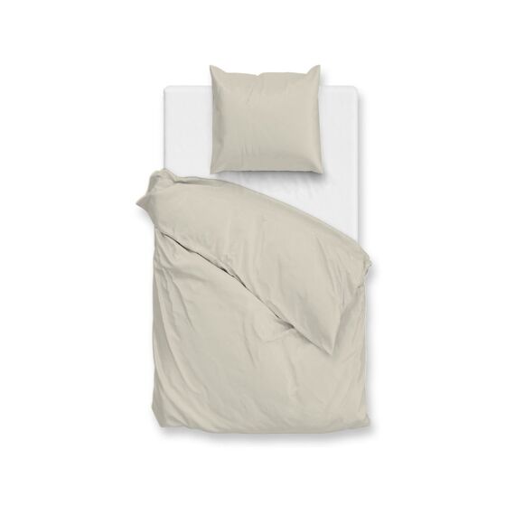 Heckett Percalle Dekbedovertrek 140/200-220 Cool Beige