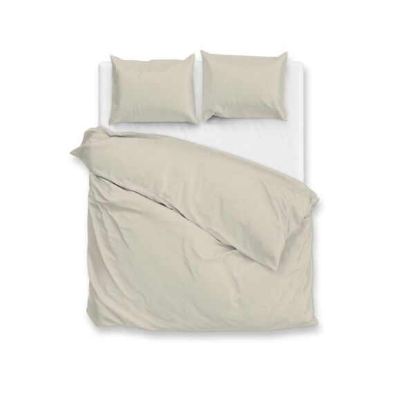 Heckett Percalle Dekbedovertrek 240/200-220 Cool Beige
