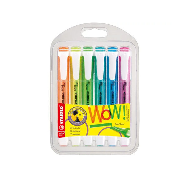 Stabilo Swing Cool Markeerstiften In Etui 6 Stuks