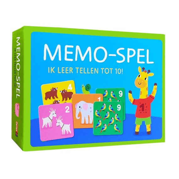 Memo Spel Ik Leer Tellen Tot 10!