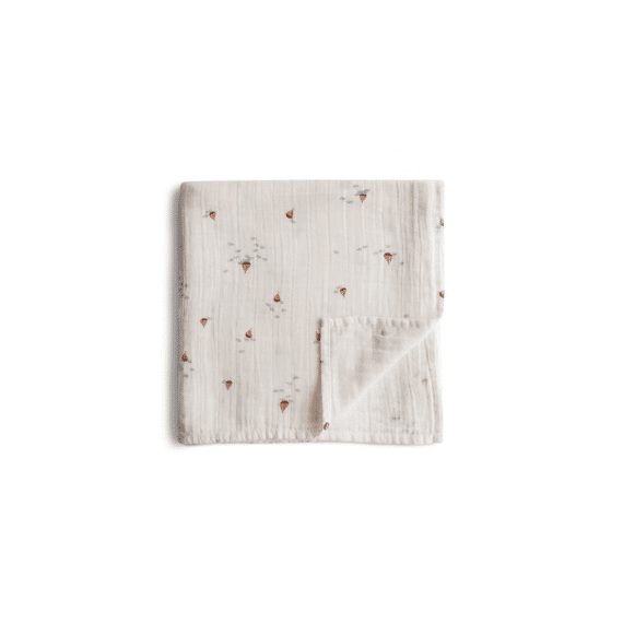 Mushie Swaddle 120x120 Boats