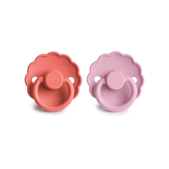 Frigg Fopspeen T2 Latex Daisy 2-pack Poppy / Lupine