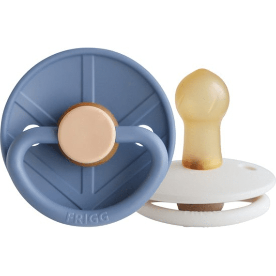 Frigg Fopspeen T1 Latex Little Viking 2-pack Ocean View/Cream
