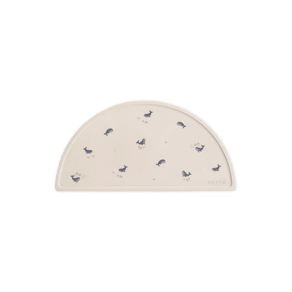 Mushie Placemat Silicone Print Whales