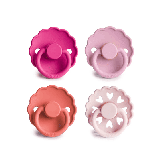 Frigg Fopspeen T1 Latex 4-pack Rosy Romance