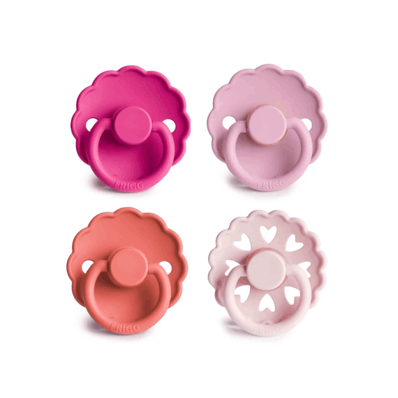 Frigg Fopspeen T2 Latex 4-pack Rosy Romance