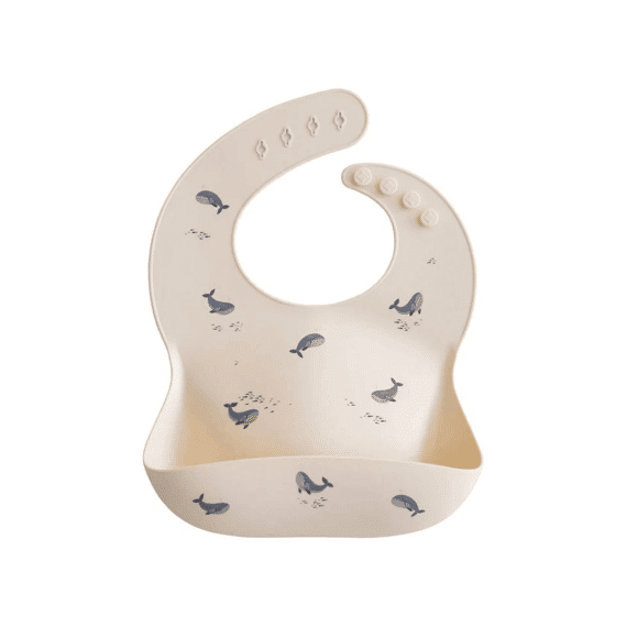 Mushie Slab Silicone Print Whales