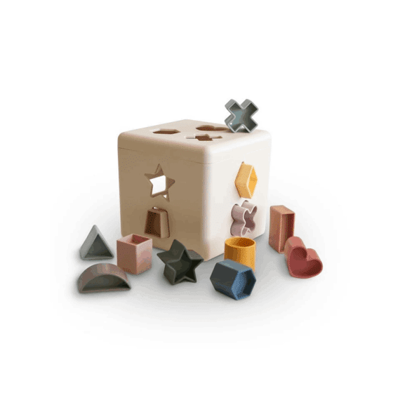 Mushie Shape Sorting Box