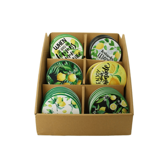 Glasonderzetter Rond Keramiek Groen 10,3cm Assortiment