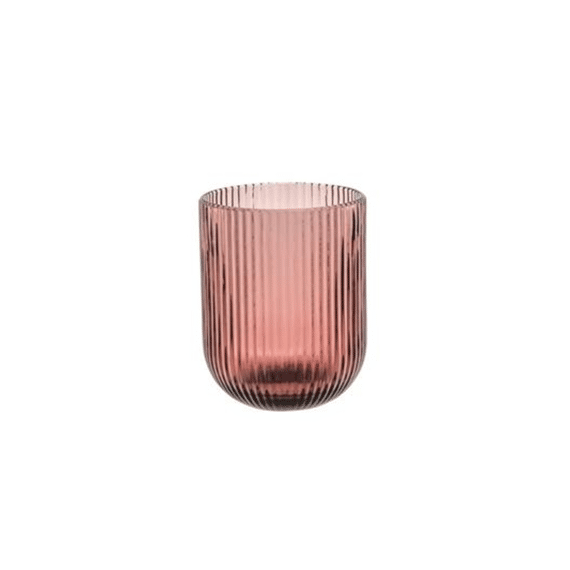 Rose & Tulipani Twisty Glas 26cl Roze