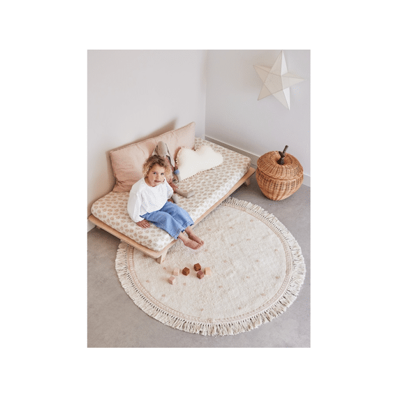 Tapis Petit Tapijt Emma Dot Pink Dia 130cm