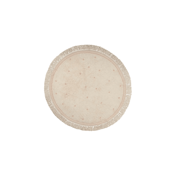 Tapis Petit Tapijt Emma Dot Pink Dia 130cm