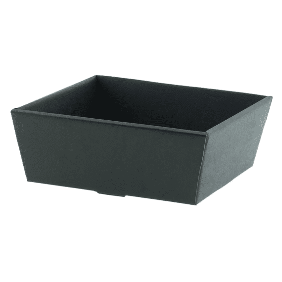 Conico Doos Open Zwart 30x30x10cm Bodem 26x26cm