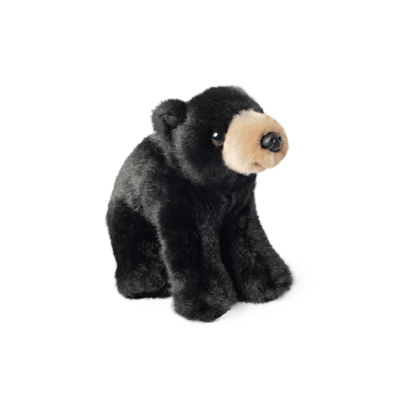 Living Nature Knuffel Woodland Zwarte Beer Zittend 17cm