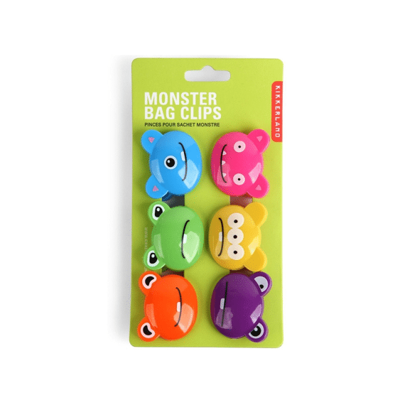 Kikkerland Monster Zakkensluiter 6stuks