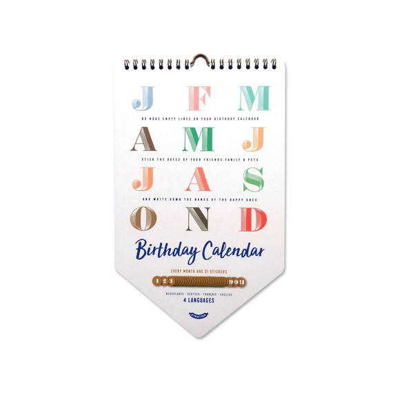 Verjaardagskalender Met Stickers