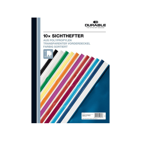 Durable bestekmapjes PP Ass 10st