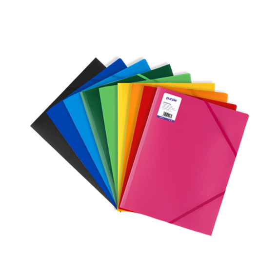 Elastomap 3kleppen A4 Opaak Assortiment