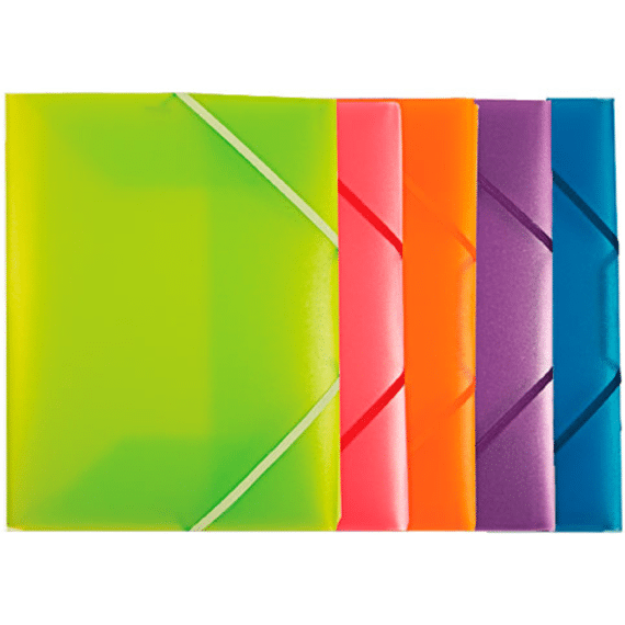 Elastomap PP 3kleppen A4 Frosty Assortiment
