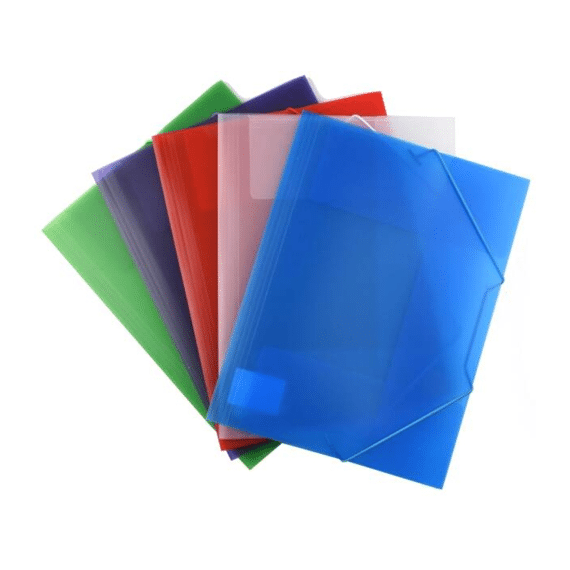 Frosty Propyglass Elastomap PP 3 kleppen A4 Assortiment