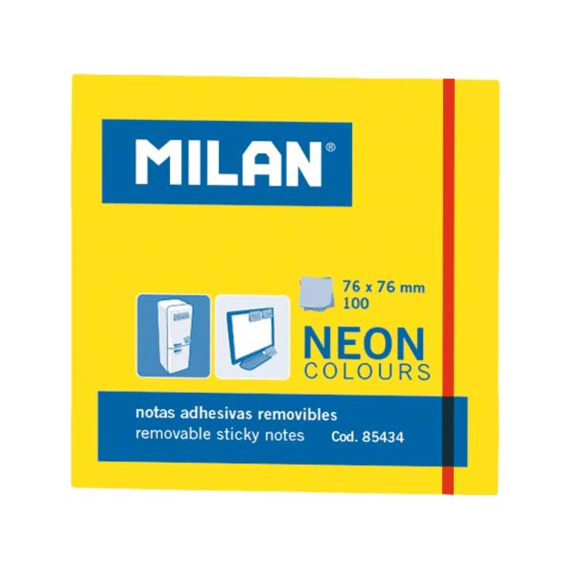 Milan Kleefblaadjes 100stuks Neon Geel