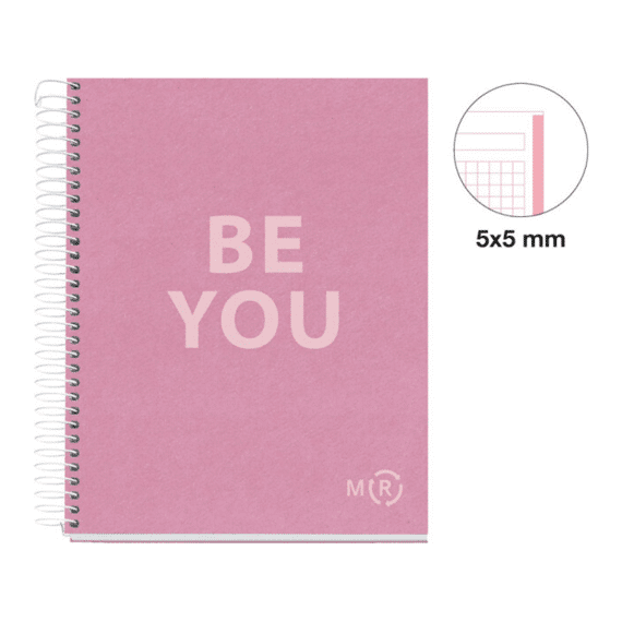 Miquelrius Notitieboekje Eco A5 Geruit Be You Pink
