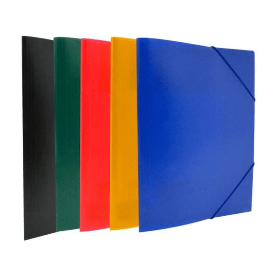 Opaak Elastomap PP 3 kleppen A4 Assortiment