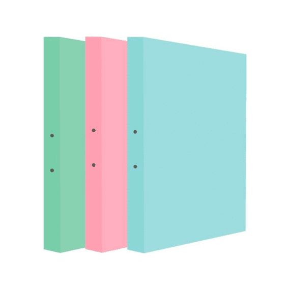 Pastel Ringmap 2R A4 PP 30mm Assortiment