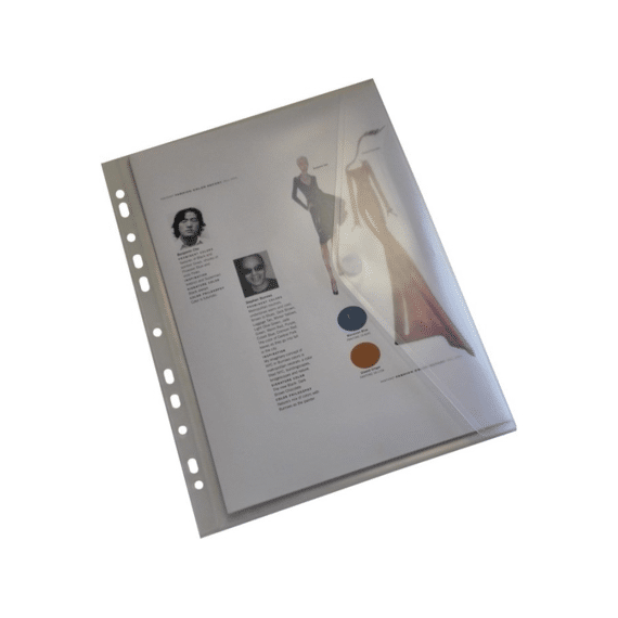 PP Omslag A4 Velcro Transparant