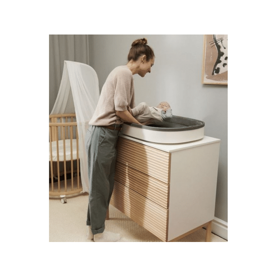 Stokke Sleepi Commodeblad + Aankleedkussen Wit