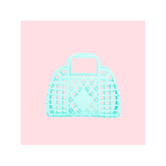 Sunjellies Basket Retro Mini Seafoam