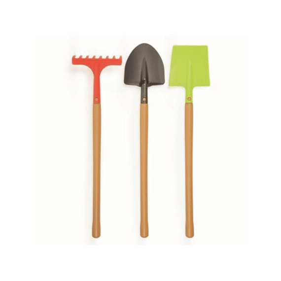 Ecoiffier Tuinset Hark + Steekschop + Schop H70cm