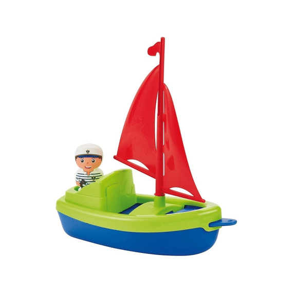 Ecoiffier Zeilbootje met zeiler figuur Assortiment