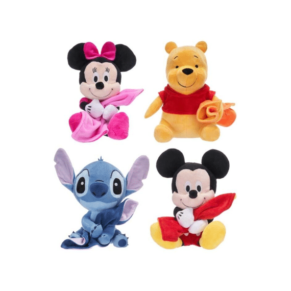 Disney Knuffel met Dekentje 21cm Assortiment