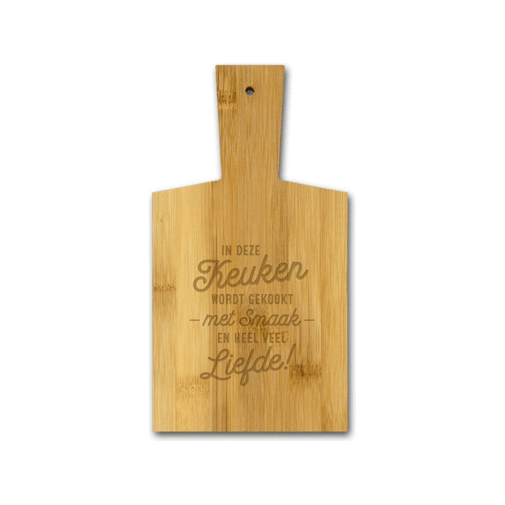 Borrelplankje hout met tekst 26,5x14x1cm Assortiment Prijs Per Stuk
