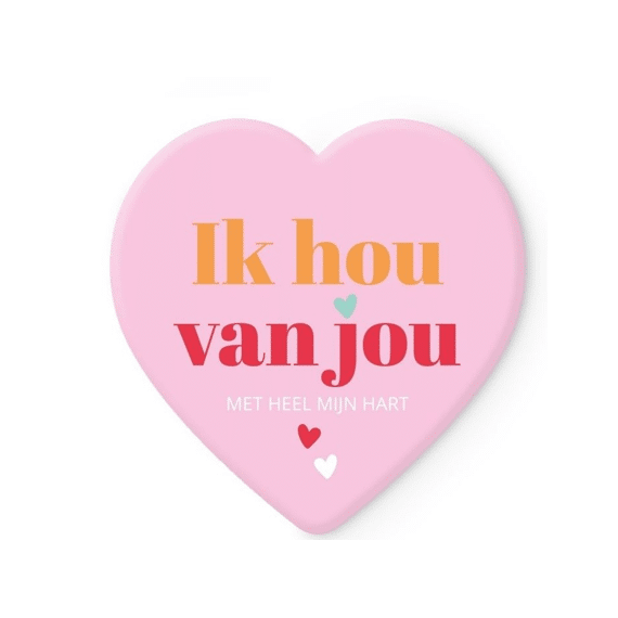 Onderzetter Keramiek Valentijn Assortiment Prijs Per Stuk