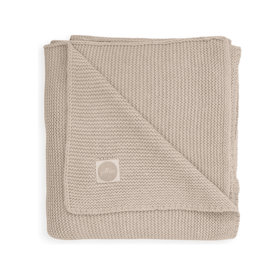 Jollein Deken Wieg Gebreid 75x100 Basic Knit Nougat