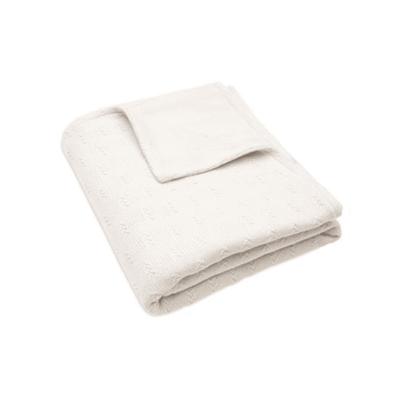 Jollein Deken Bed Velvet 100x150 Grain Knit Oatmeal
