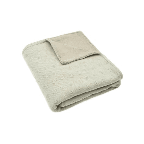 Jollein Deken Bed Velvet 100x150 Grain Knit Olive Green
