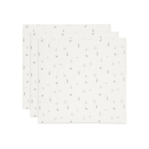 Jollein Tetradoeken 70x70 3-Pack Jungle Jambo