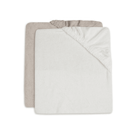 Jollein Aankleedkussenhoes 50x70 2-Pack Ivory/Nougat