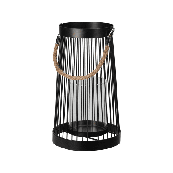 Lantaar Metaal Zwart 26,5cm