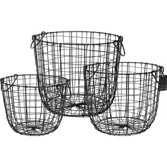 Mand Ijzer M Zwart 31,5x31,5x26cm
