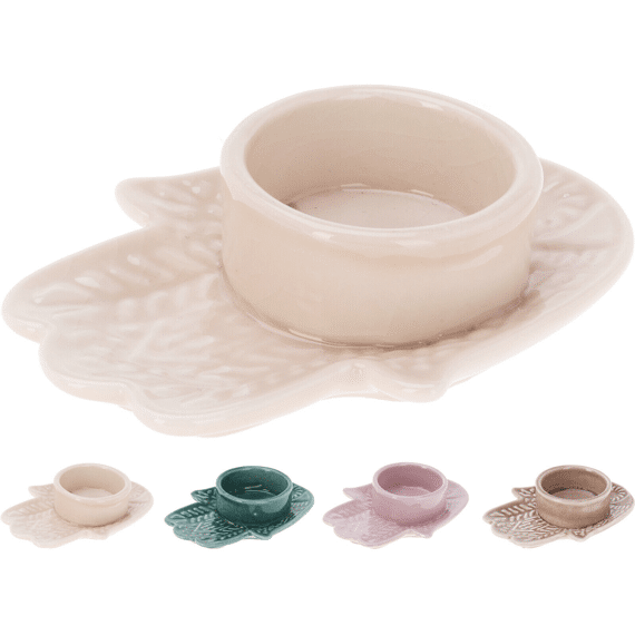 Theelichthouder Hand 12x9x3cm Assortiment