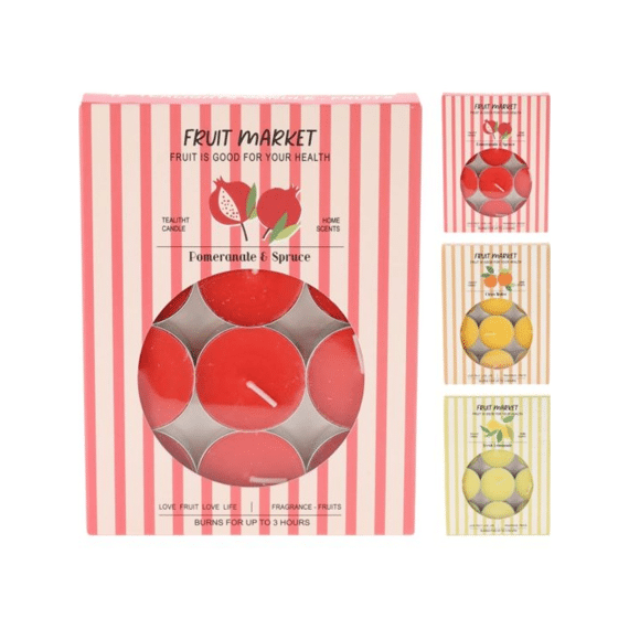 Theelichtjes Met Geur 12st Assortiment