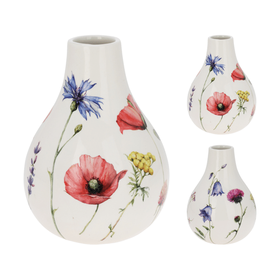 Vaas Gebloemd 15,3x22,5cm Assortiment